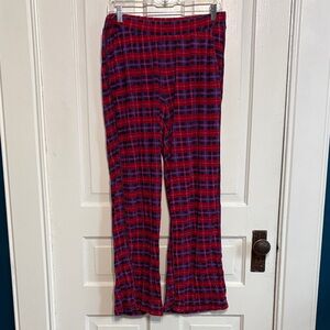 NWOT Parade Plaid Red and Blue Pants Size L
